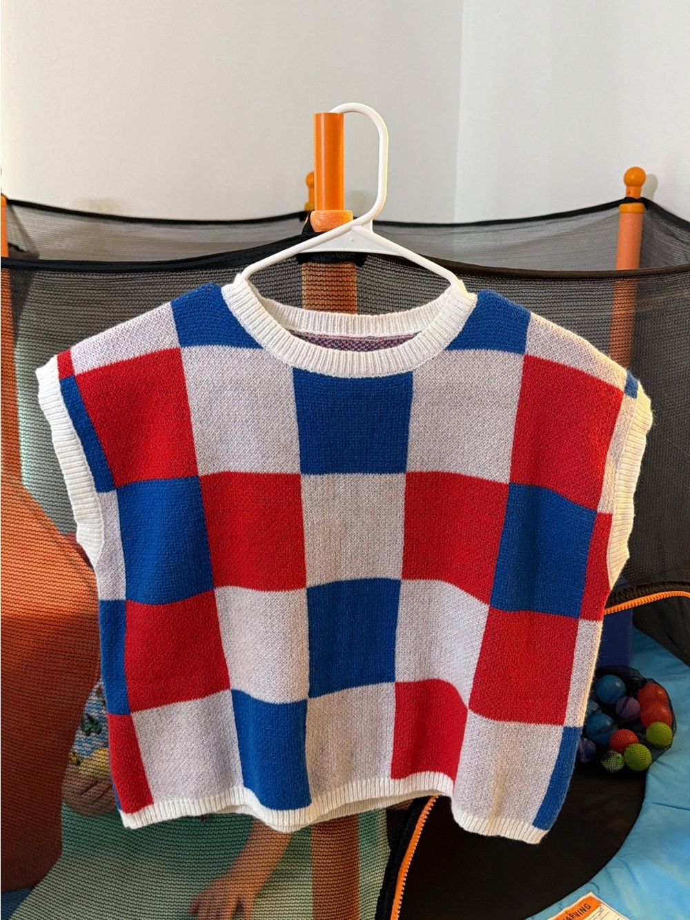Color Block Crop Sweater